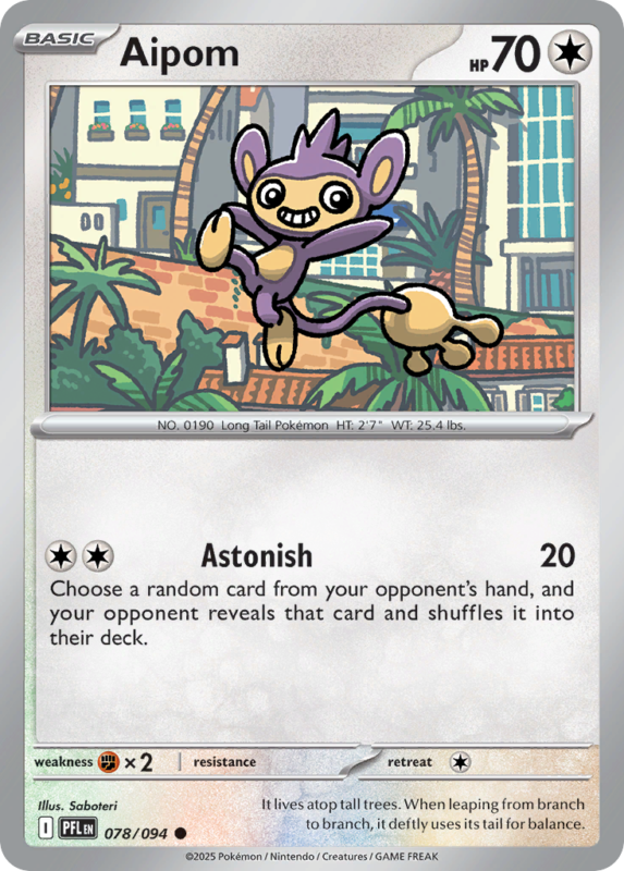Aipom — me2 78 — Pokémon TCG