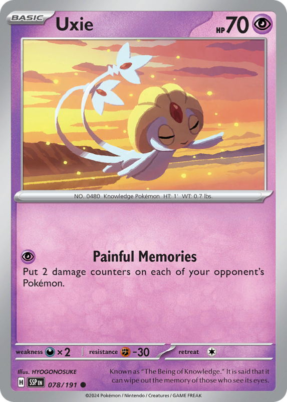Uxie — sv8 78 — Pokémon TCG