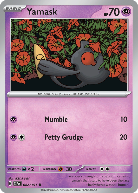 Yamask — sv8 82 — Pokémon TCG