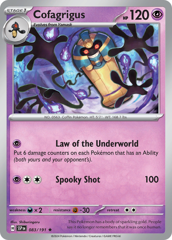Cofagrigus — sv8 83 — Pokémon TCG