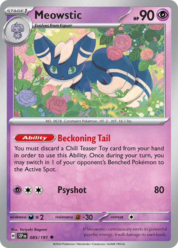 Meowstic — sv8 85 — Pokémon TCG