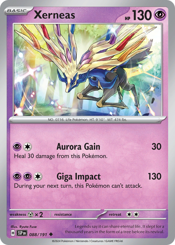 Xerneas — sv8 88 — Pokémon TCG