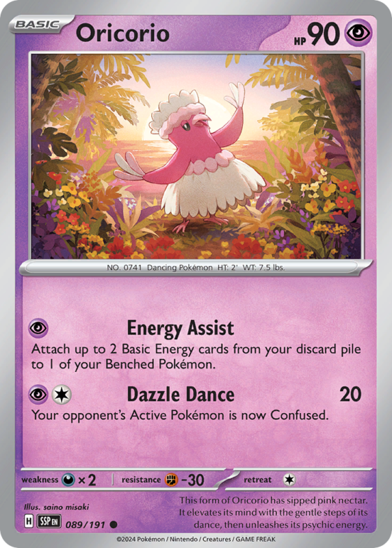 Oricorio — sv8 89 — Pokémon TCG