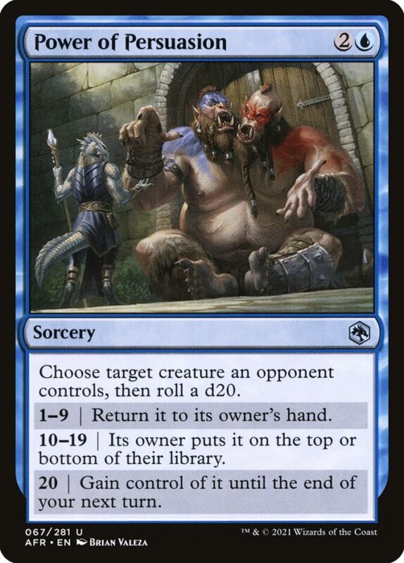 Power of Persuasion — afr 67 — Magic The Gathering TCG
