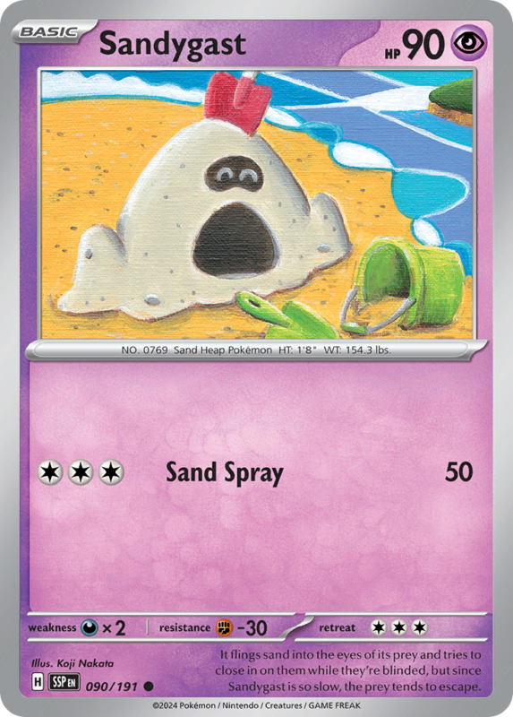 Sandygast — sv8 90 — Pokémon TCG