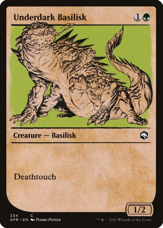 Underdark Basilisk — afr 334 — Magic The Gathering TCG