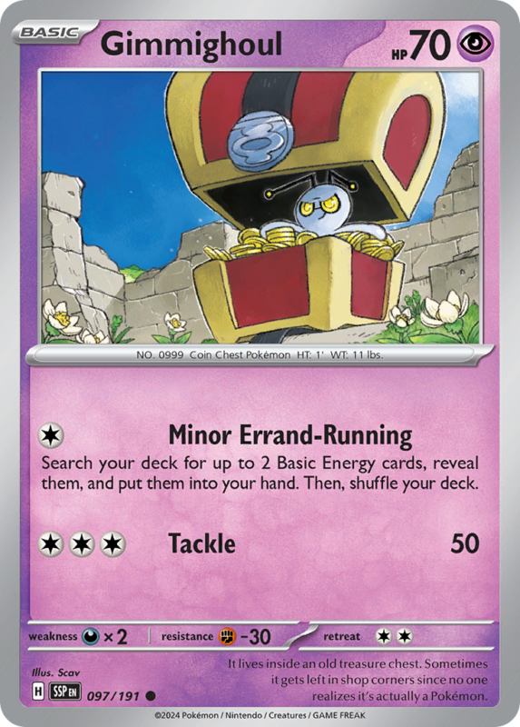Gimmighoul — sv8 97 — Pokémon TCG