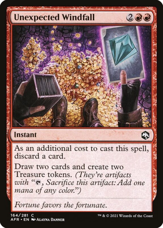 Unexpected Windfall — afr 164 — Magic The Gathering TCG