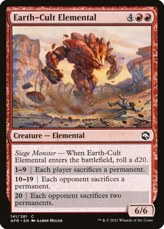Earth-Cult Elemental — afr 141 — Magic The Gathering TCG