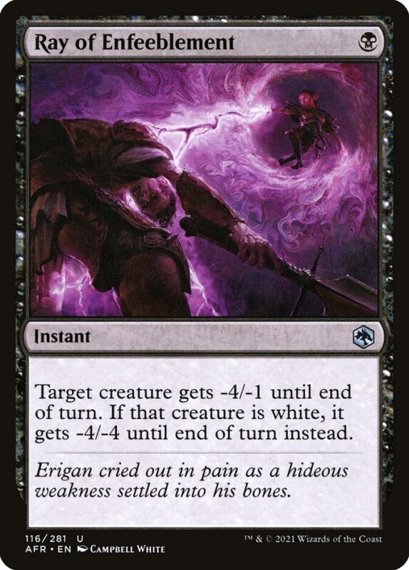 Ray of Enfeeblement — afr 116 — Magic The Gathering TCG