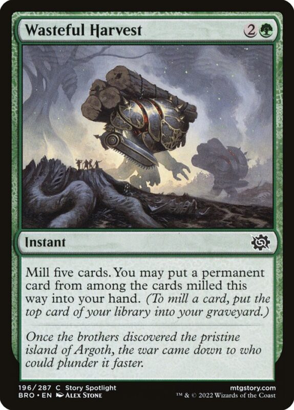 Wasteful Harvest — bro 196 — Magic The Gathering TCG