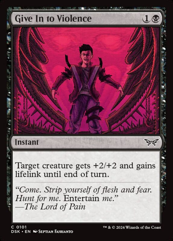Give In to Violence — dsk 101 — Magic The Gathering TCG
