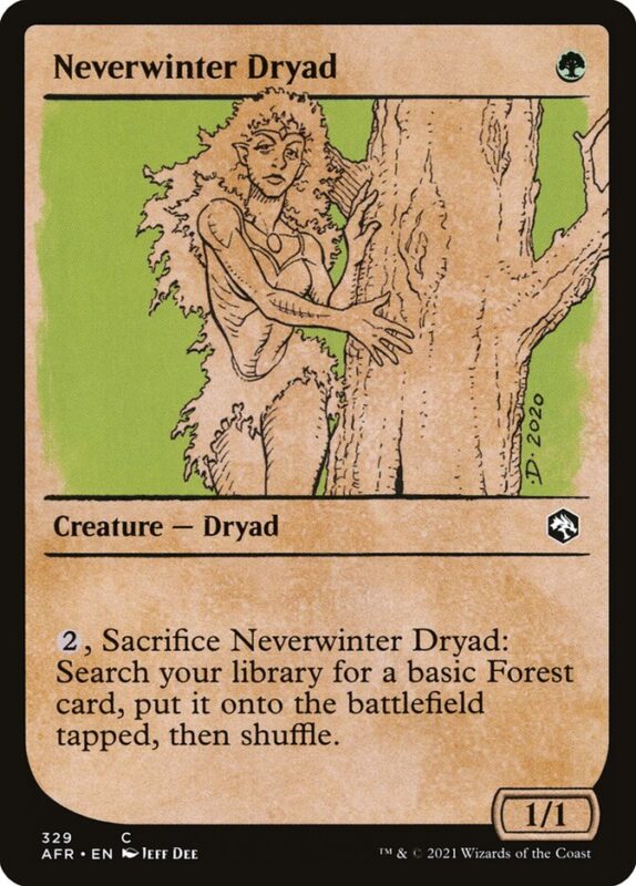 Neverwinter Dryad — afr 329 — Magic The Gathering TCG