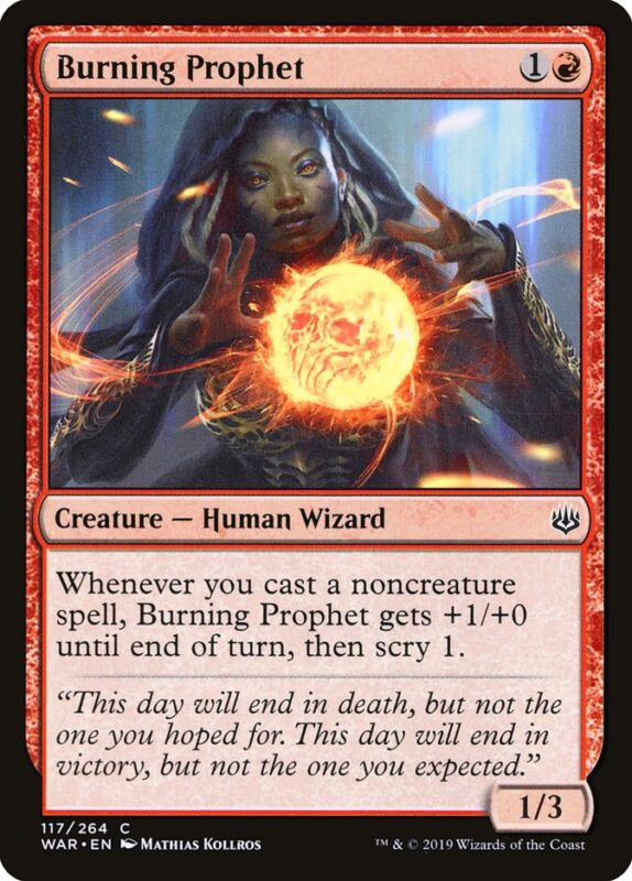 Burning Prophet — war 117 — Magic The Gathering TCG