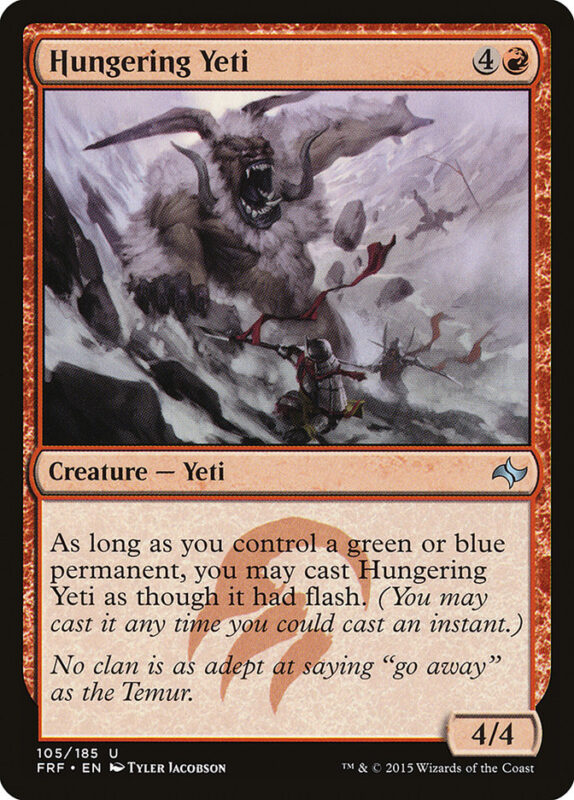 Hungering Yeti — frf 105 — Magic The Gathering TCG