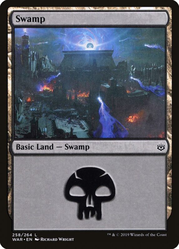 Swamp — war 258 — Magic The Gathering TCG