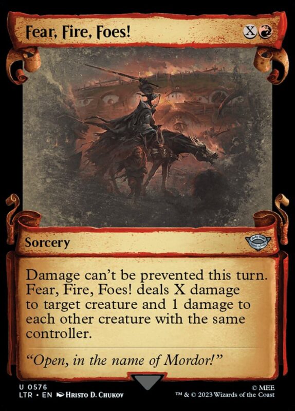 Fear, Fire, Foes! — ltr 576 — Magic The Gathering TCG