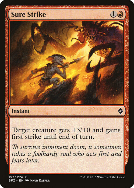 Sure Strike — bfz 157 — Magic The Gathering TCG