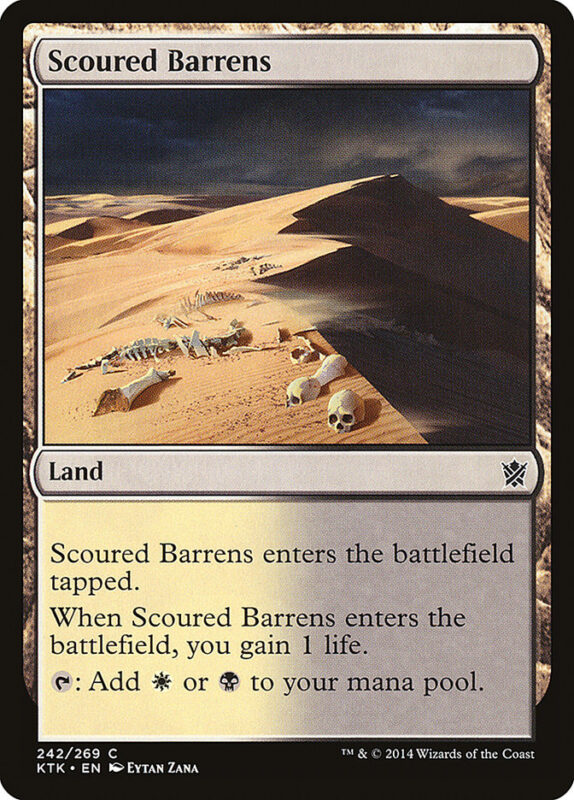 Scoured Barrens — ktk 242 — Magic The Gathering TCG