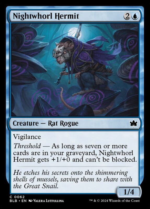 Nightwhorl Hermit — blb 62 — Magic The Gathering TCG