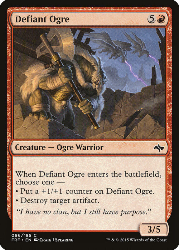 Defiant Ogre — frf 96 — Magic The Gathering TCG