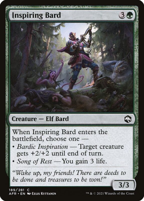 Inspiring Bard — afr 189 — Magic The Gathering TCG