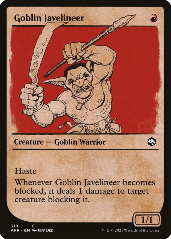 Goblin Javelineer — afr 318 — Magic The Gathering TCG