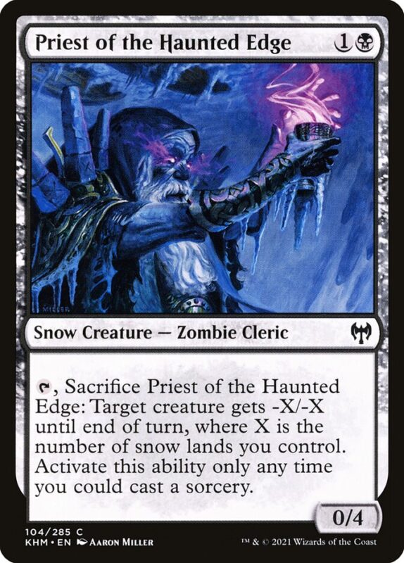 Priest of the Haunted Edge — khm 104 — Magic The Gathering TCG
