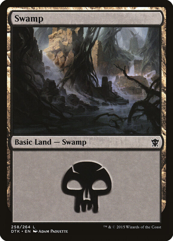 Swamp — dtk 258 — Magic The Gathering TCG
