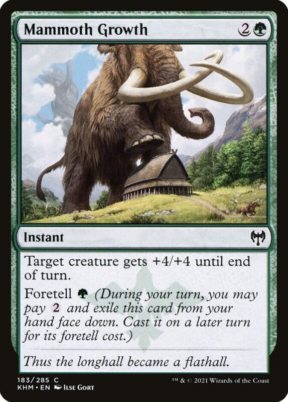 Mammoth Growth — khm 183 — Magic The Gathering TCG
