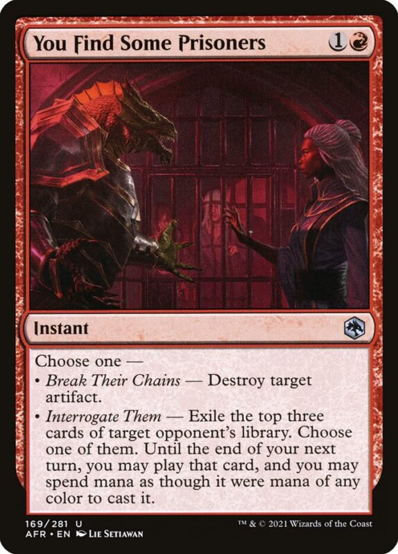 You Find Some Prisoners — afr 169 — Magic The Gathering TCG