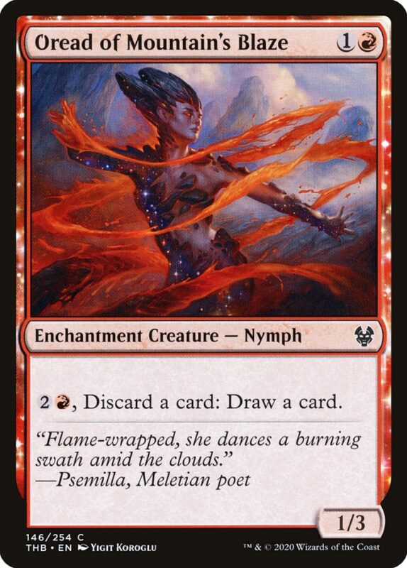 Oread of Mountain's Blaze — thb 146 — Magic The Gathering TCG