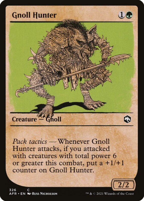 Gnoll Hunter — afr 326 — Magic The Gathering TCG