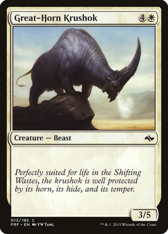 Great-Horn Krushok — frf 13 — Magic The Gathering TCG