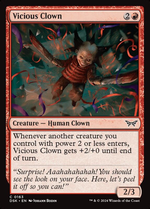 Vicious Clown — dsk 163 — Magic The Gathering TCG