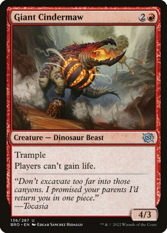 Giant Cindermaw — bro 136 — Magic The Gathering TCG