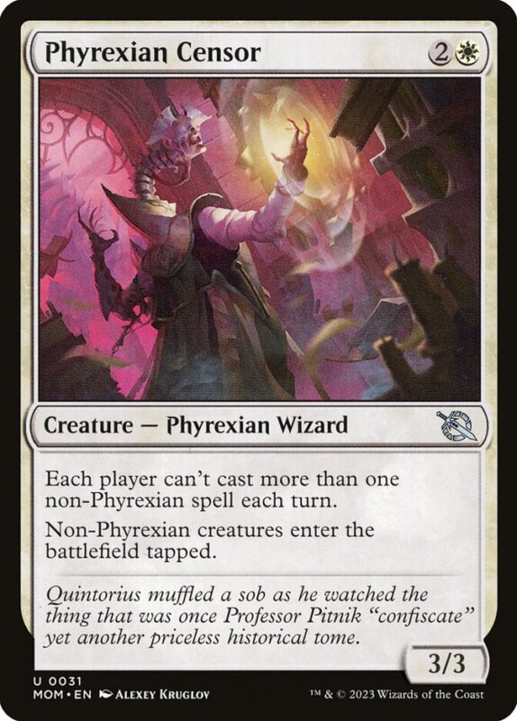 Phyrexian Censor — mom 31 — Magic The Gathering TCG