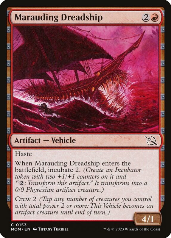 Marauding Dreadship — mom 153 — Magic The Gathering TCG