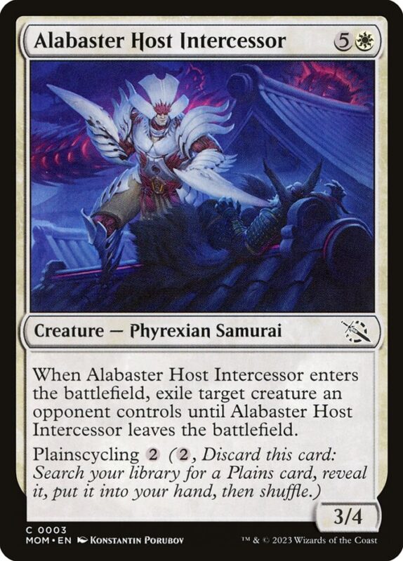 Alabaster Host Intercessor — mom 3 — Magic The Gathering TCG