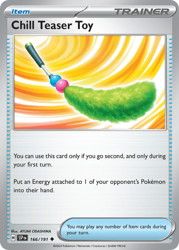 Chill Teaser Toy — sv8 166 — Pokémon TCG