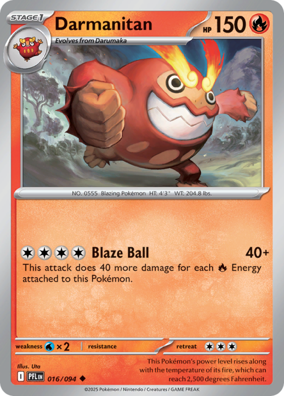 Darmanitan — me2 16 — Pokémon TCG