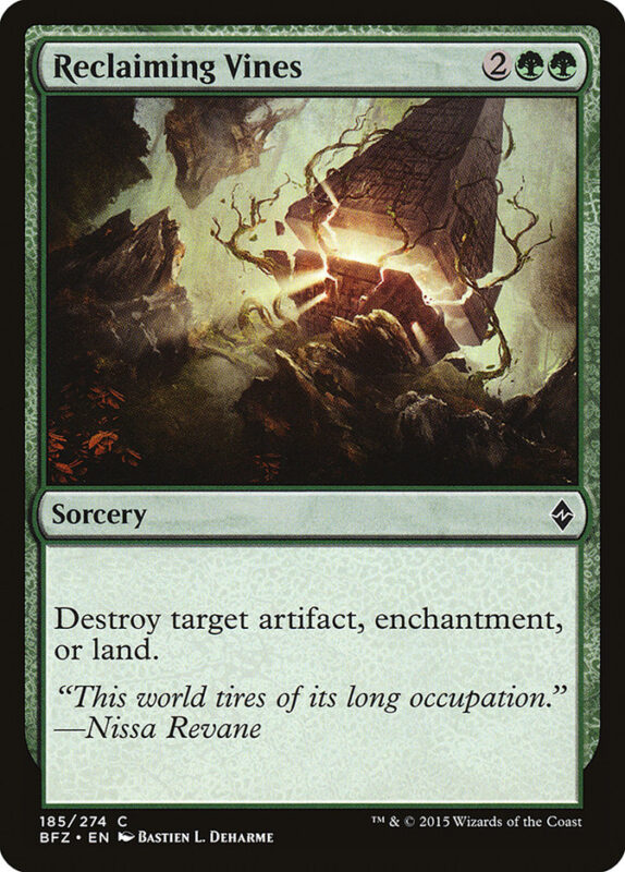 Reclaiming Vines — bfz 185 — Magic The Gathering TCG