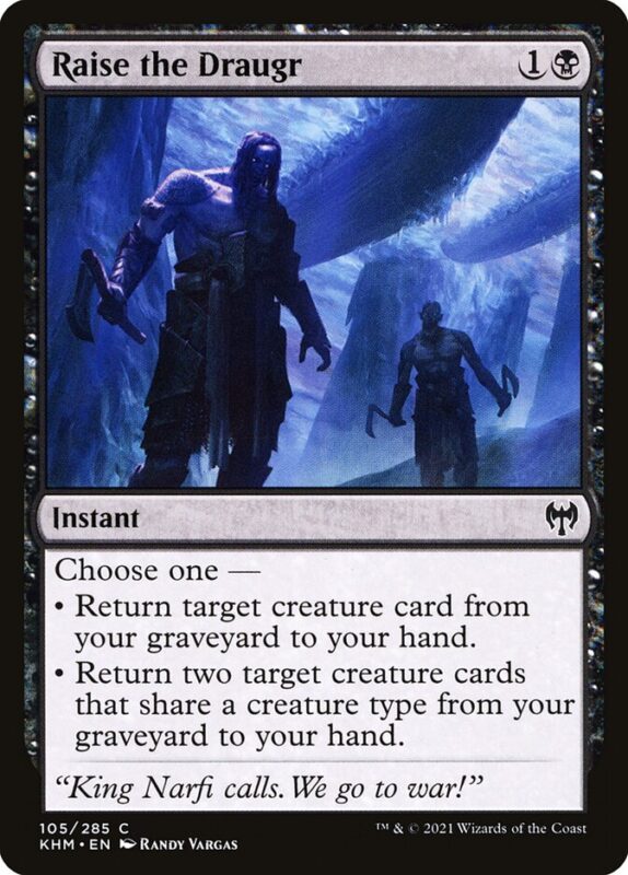 Raise the Draugr — khm 105 — Magic The Gathering TCG