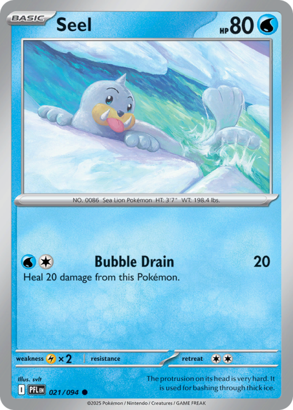 Seel — me2 21 — Pokémon TCG