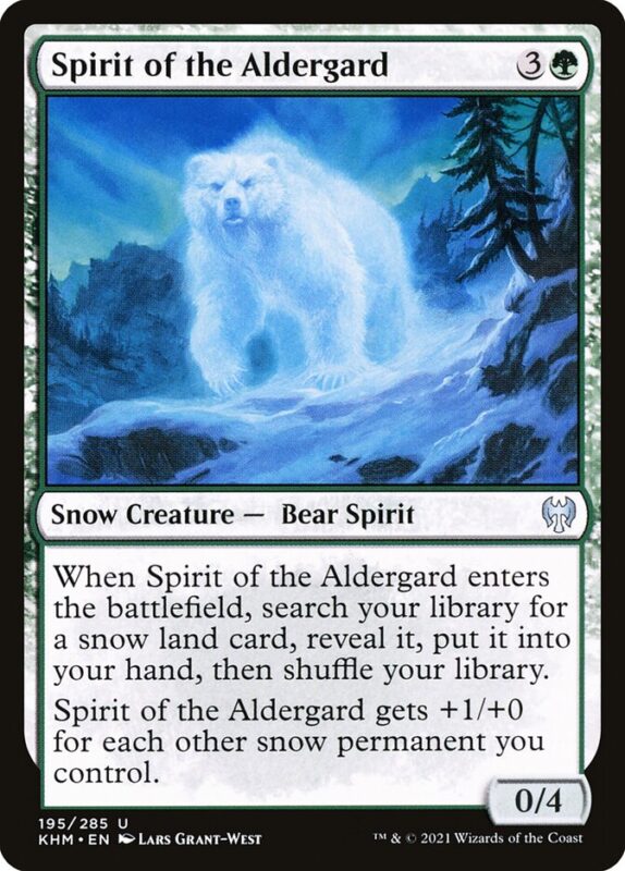 Spirit of the Aldergard — khm 195 — Magic The Gathering TCG