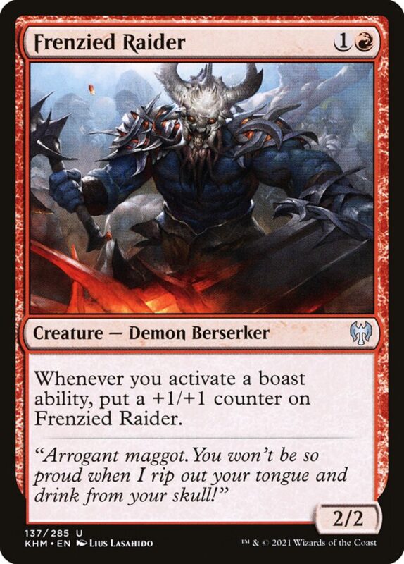 Frenzied Raider — khm 137 — Magic The Gathering TCG