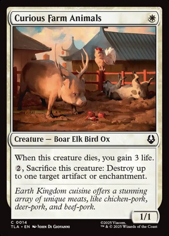 Curious Farm Animals — tla 14 — Magic The Gathering TCG