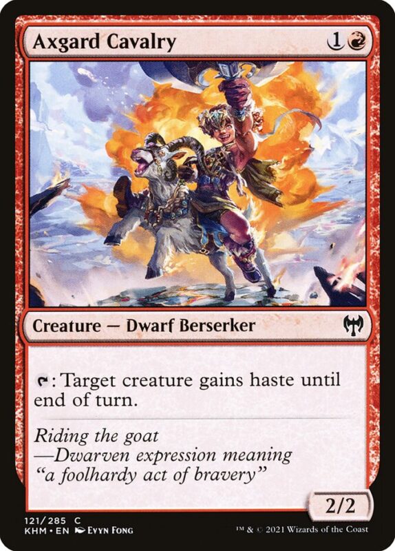 Axgard Cavalry — khm 121 — Magic The Gathering TCG