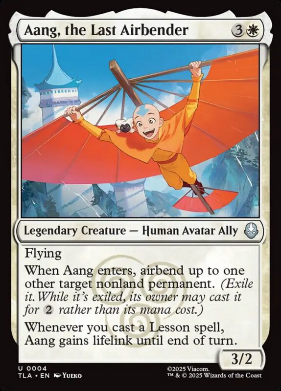 Aang, the Last Airbender — tla 4 — Magic The Gathering TCG