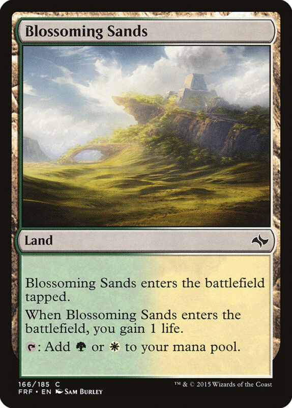 Blossoming Sands — frf 166 — Magic The Gathering TCG